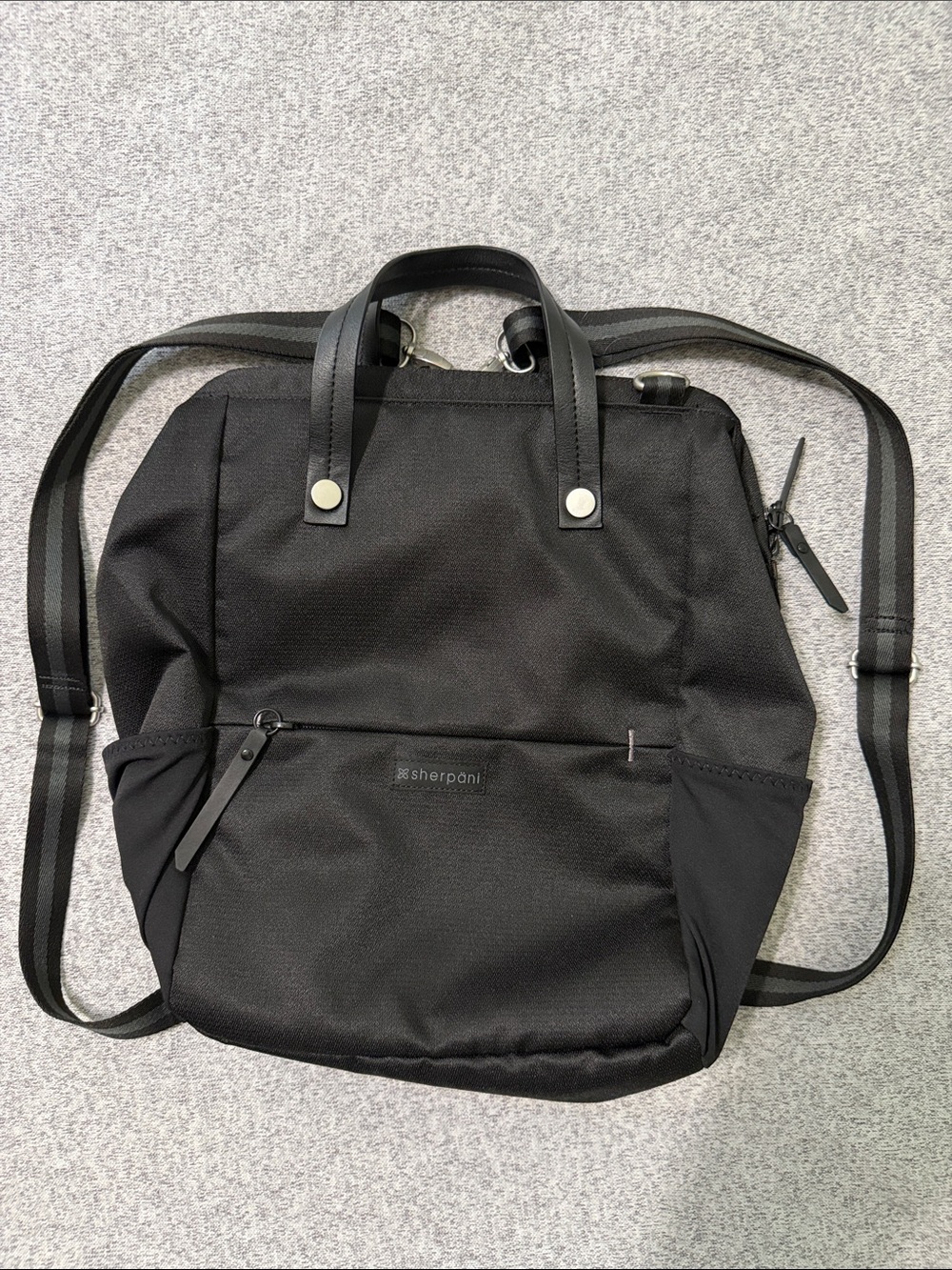 Sherpani Black Dispatch Backpack